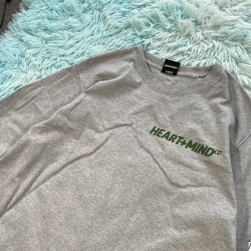 Grey Heart & Mind BBC Graphic T Shirt - XL