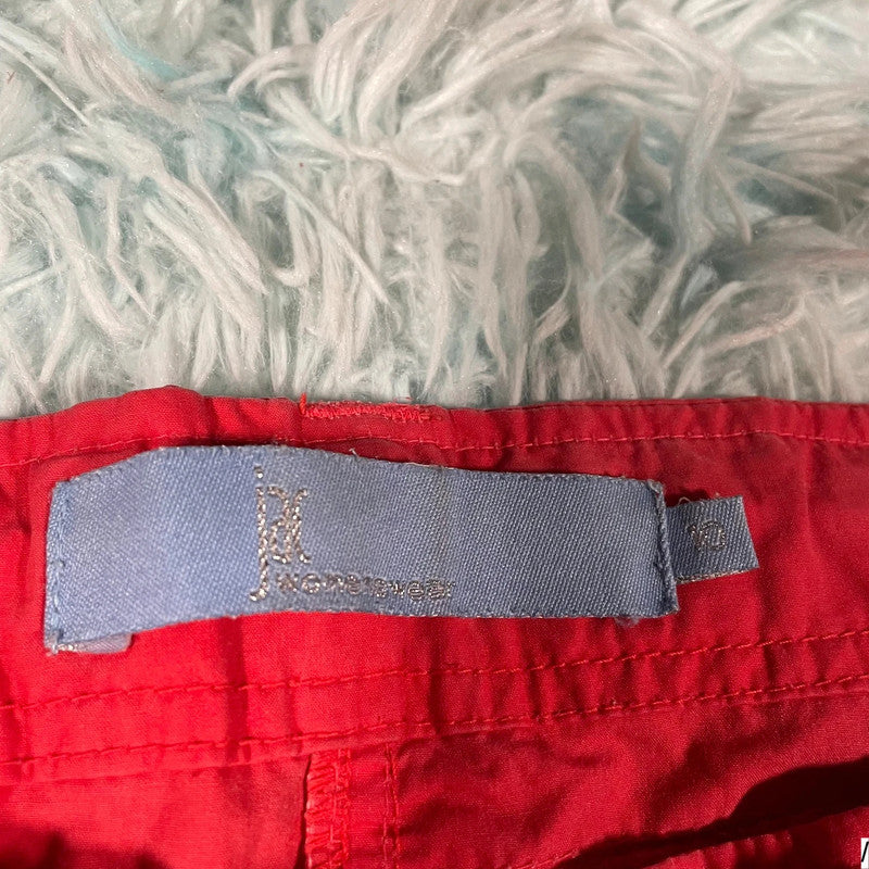 Vintage Y2K Red Cargo Trousers - Size 10