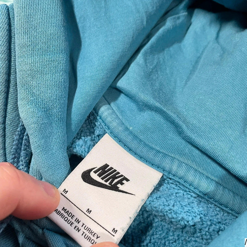 Blue Nike Hoodie Plain - Medium