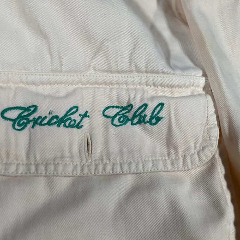 Vintage 90s Cream Nigel Cabourn Cricket Club Shirt - XL