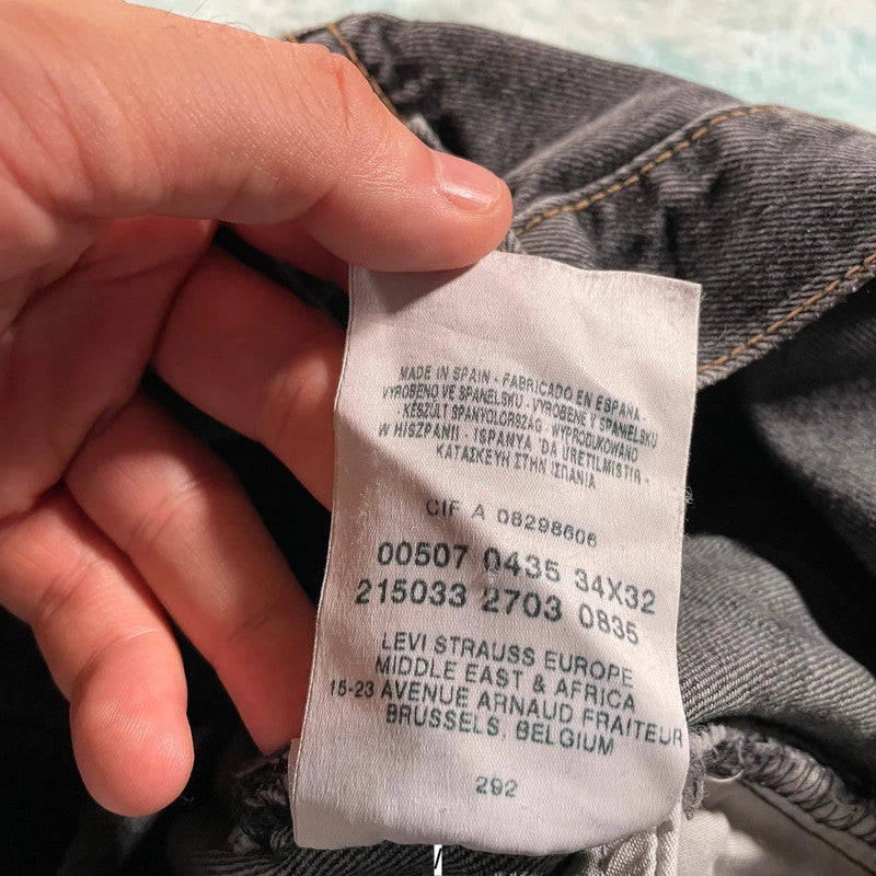 Vintage 00s Black Levi’s Jeans 507 Straight Leg - W34 L32
