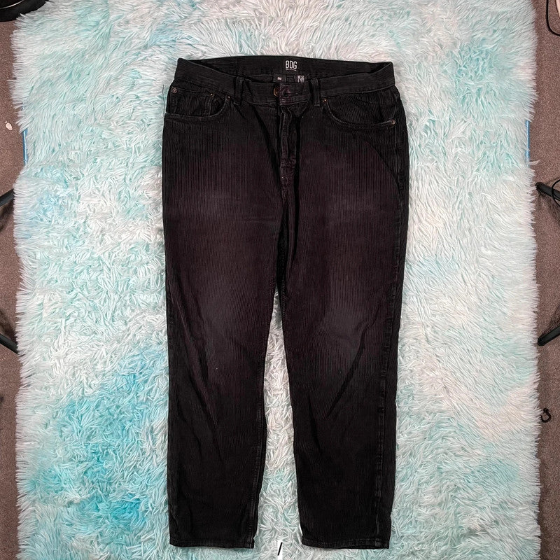 Black BDG Jeans Corduroy Trousers - 32W