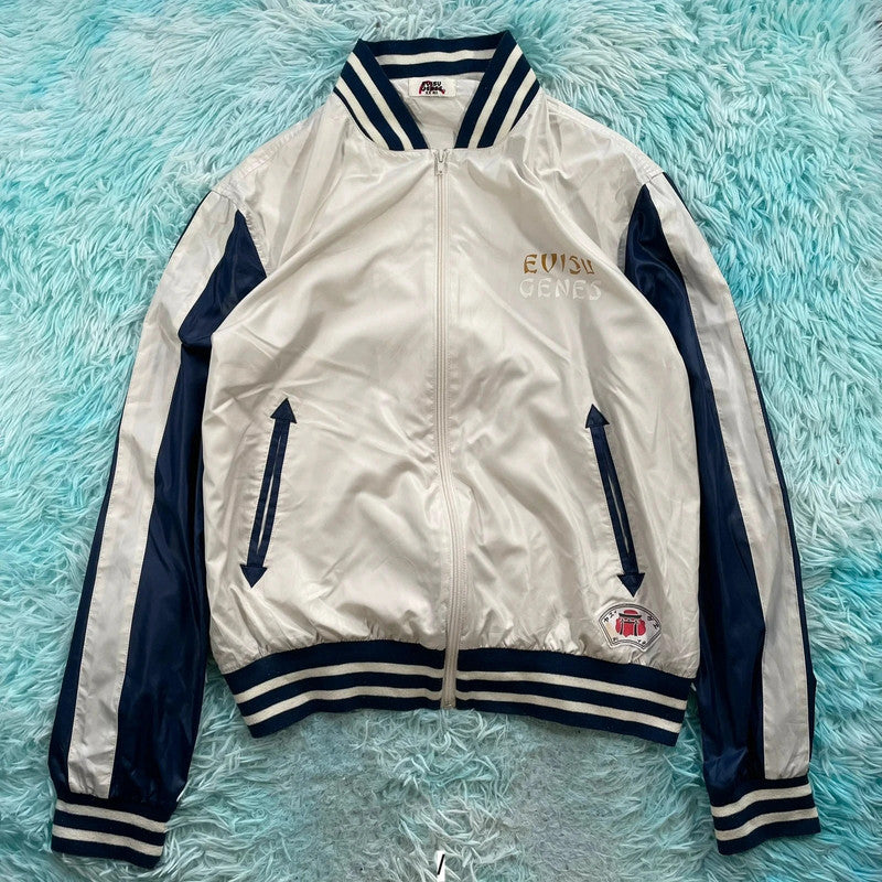 Vintage Evisu Japanese Graphic Bomber Jacket - XXL