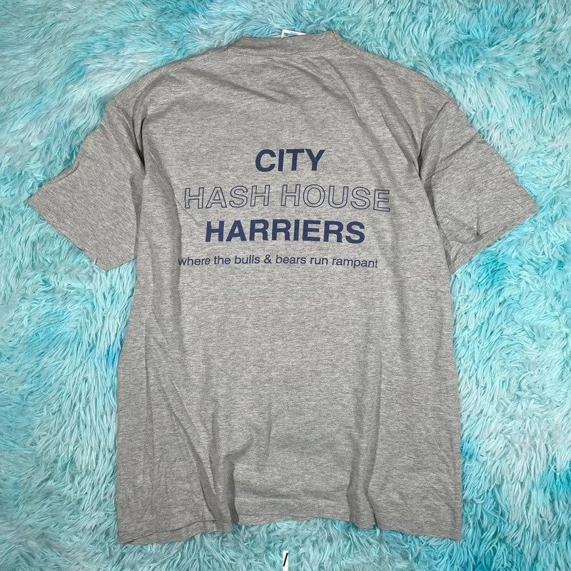 Vintage 90s Grey City Hash House Warriors Comedy Graphic T Shirt - Large