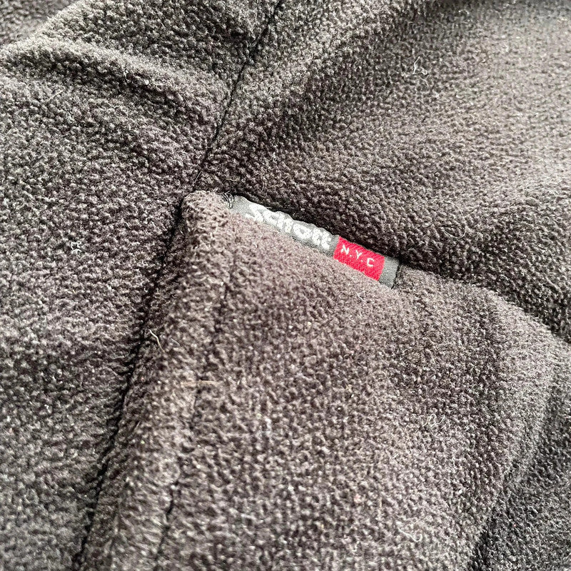 Vintage Black Schott NYC Sherpa Fleece - XL