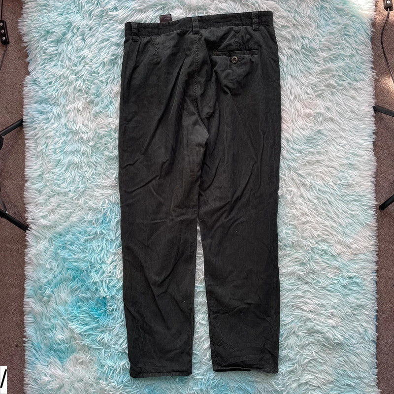Dark Green Cos Corduroy Trousers - Size 12