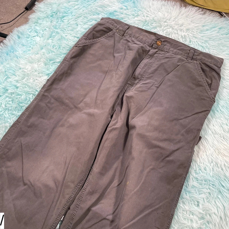 Vintage Grey Carhartt Workwear Trousers - 36W 34L