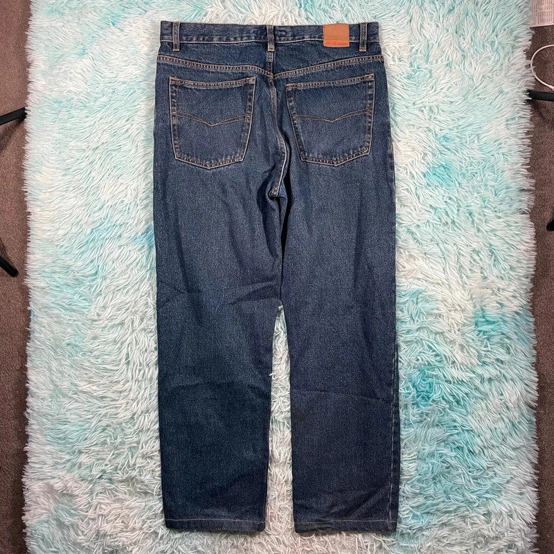 Blue MW Jeans Straight Leg - 34W 31L