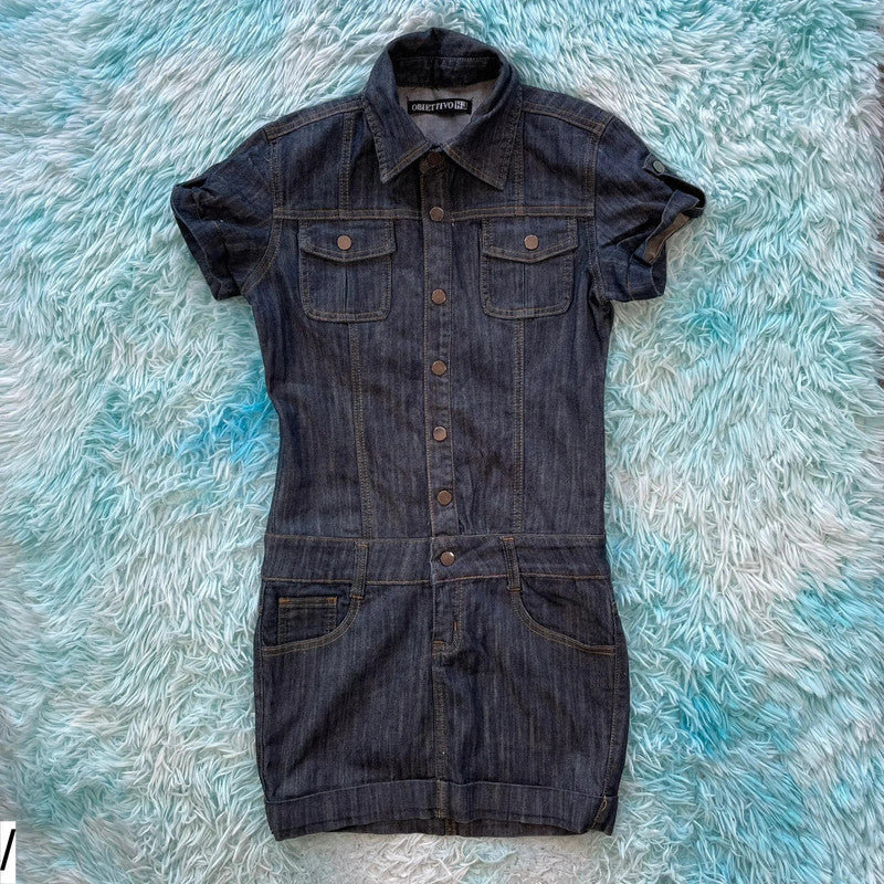Vintage Y2K Denim Mini Dress