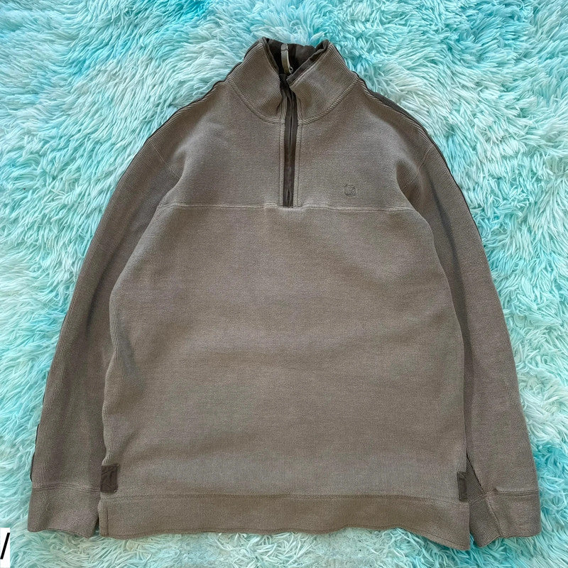Vintage Grey FatFace 1/4 Sweatshirt Heavyweight - Medium