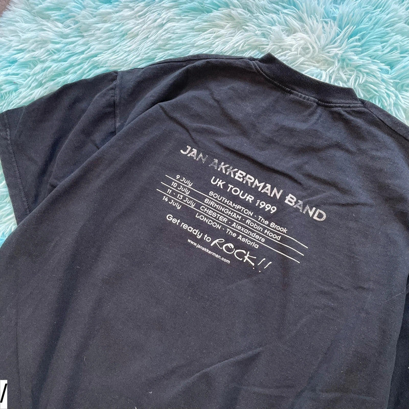 Vintage 1999 Black Jan Akkerman T Shirt - XL