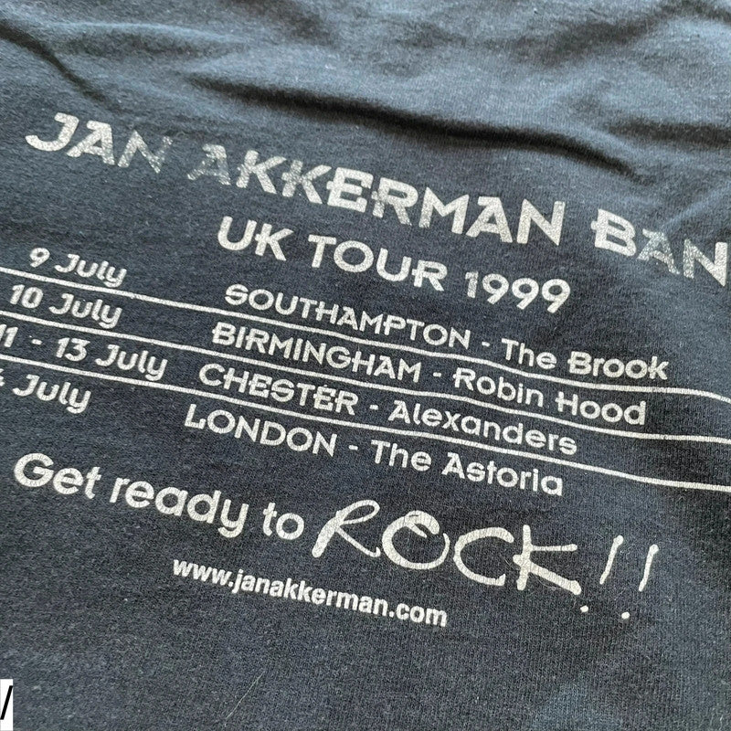 Vintage 1999 Black Jan Akkerman T Shirt - XL