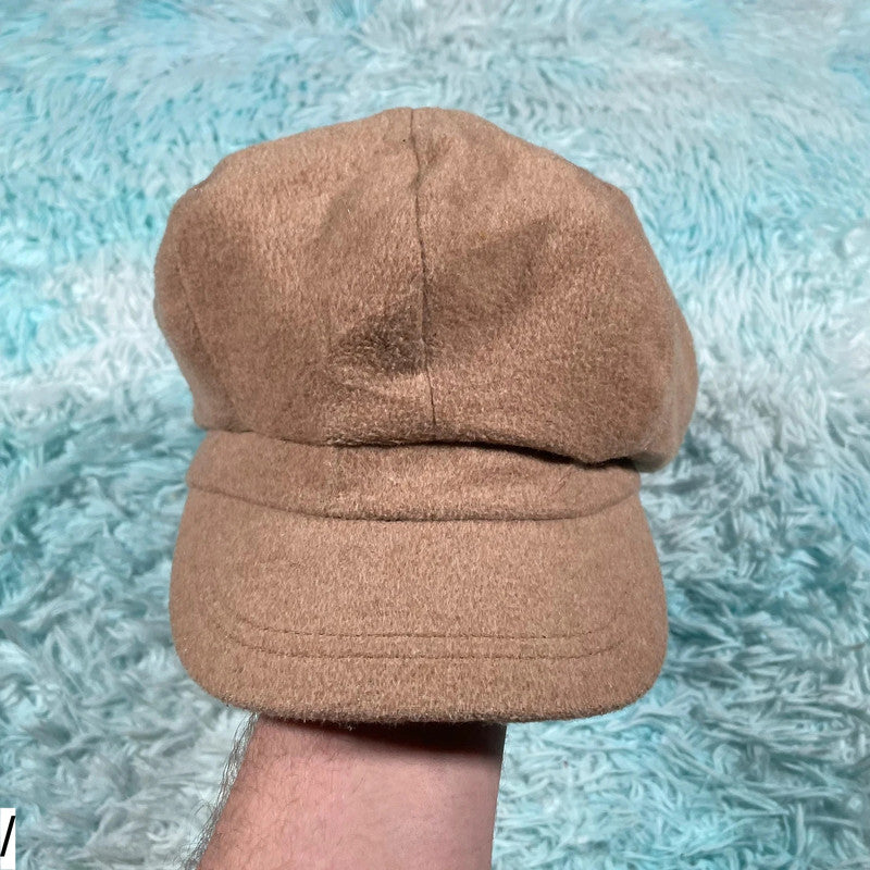 Vintage 00s Beige Baker Boy Cap Siggi