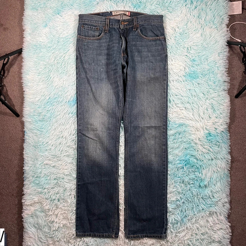 Blue Levi’s Jeans 514 Slim Straight Leg - 32W 34L