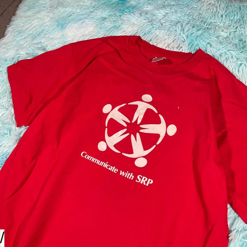 Vintage 90s Red SRP Graphic T Shirt - XL