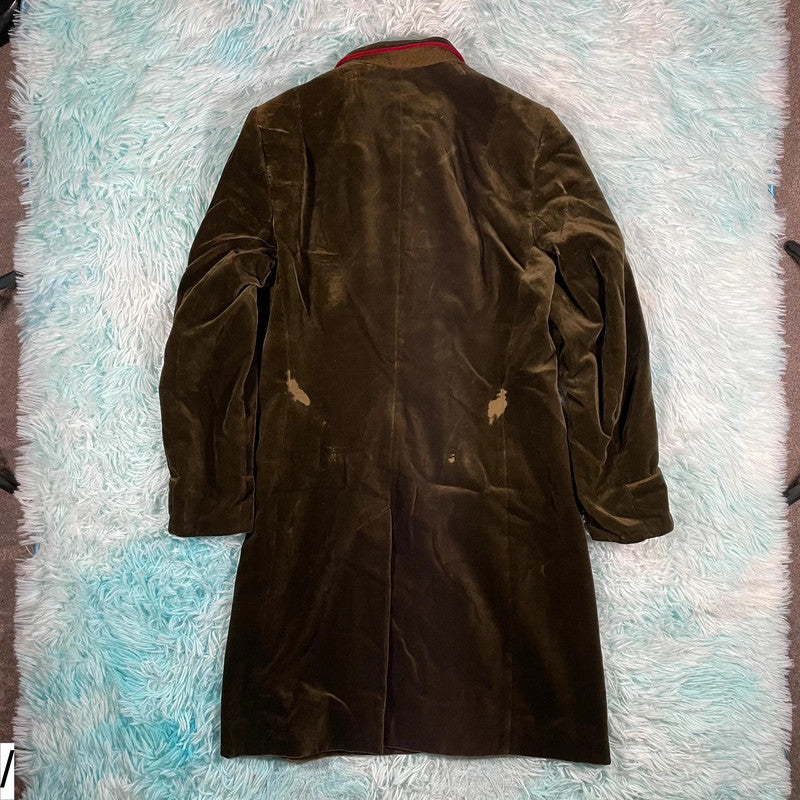 Vintage Khaki Gaisberger Austrian Suede Jacket - Small