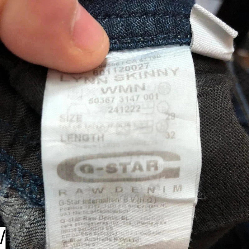 Navy G-Star Raw Skinny Slim Jeans - 29W 32L