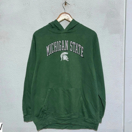 Vintage Green Michigan State Spartans Hoodie - Small