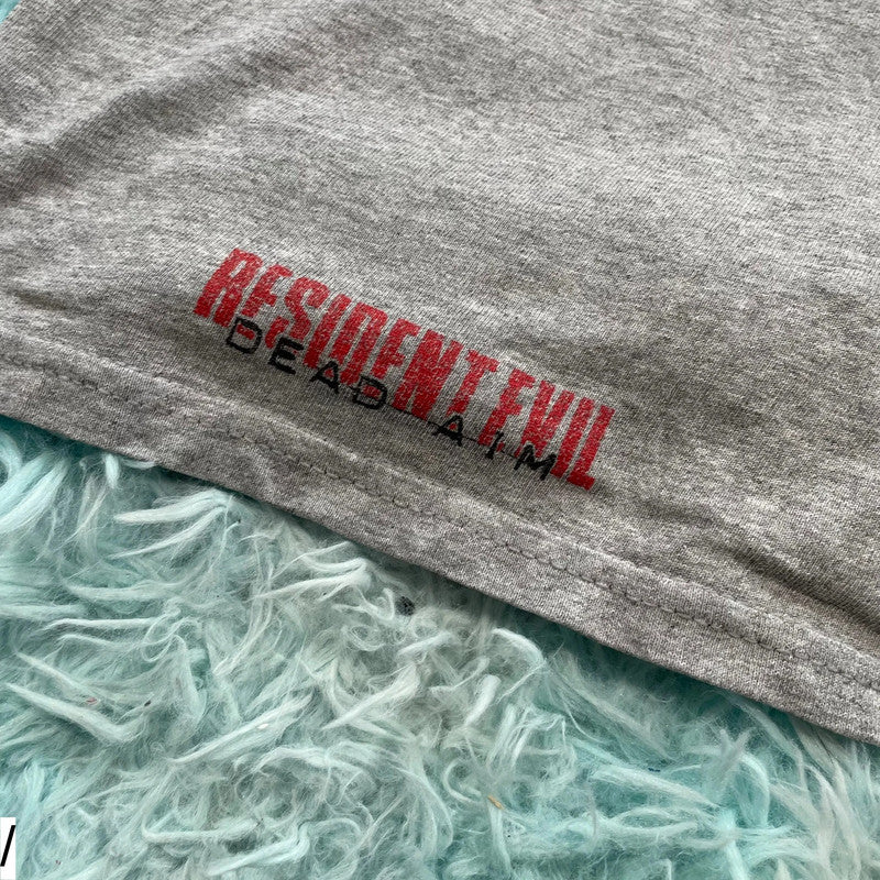 Vintage Grey 2003 Resident Evil Dead Aim Promo T Shirt - Medium