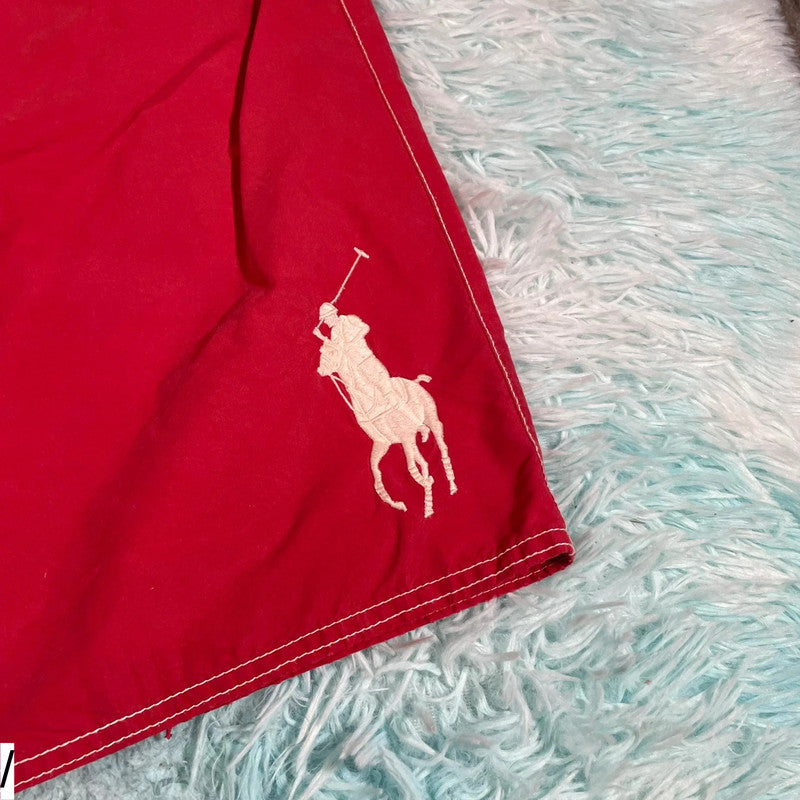 Red Polo Ralph Lauren Swim Shorts - 32W M