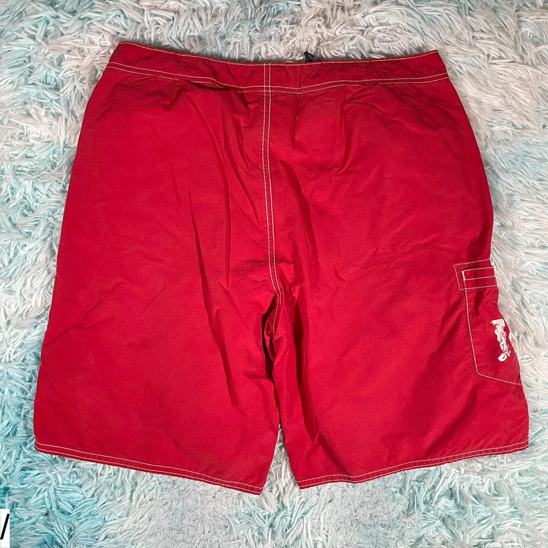 Red Polo Ralph Lauren Swim Shorts - 32W M