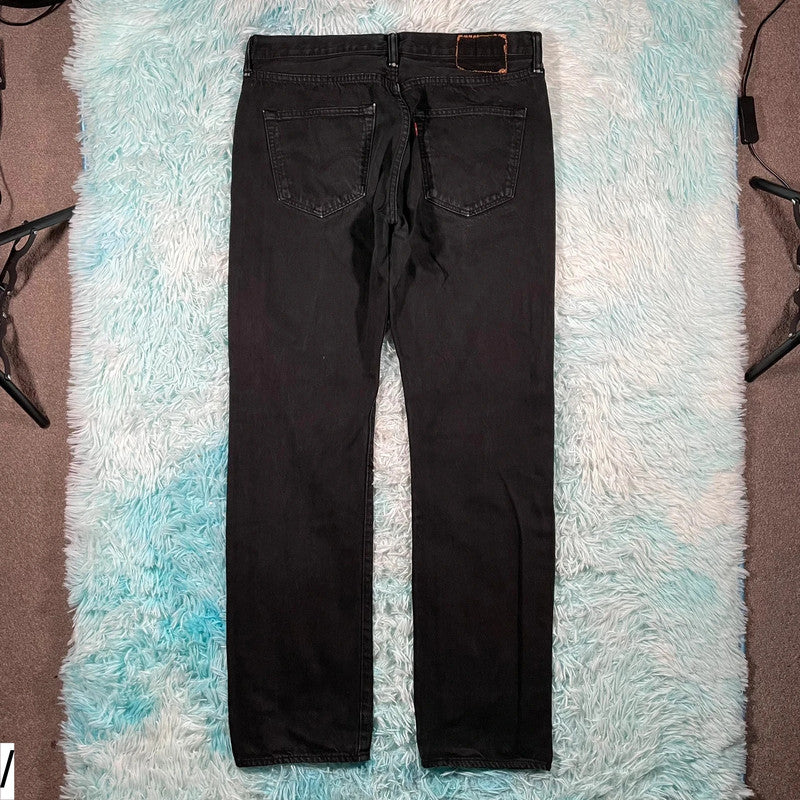 Vintage Black Levi’s 501 Jeans Straight Leg - 34W 34L