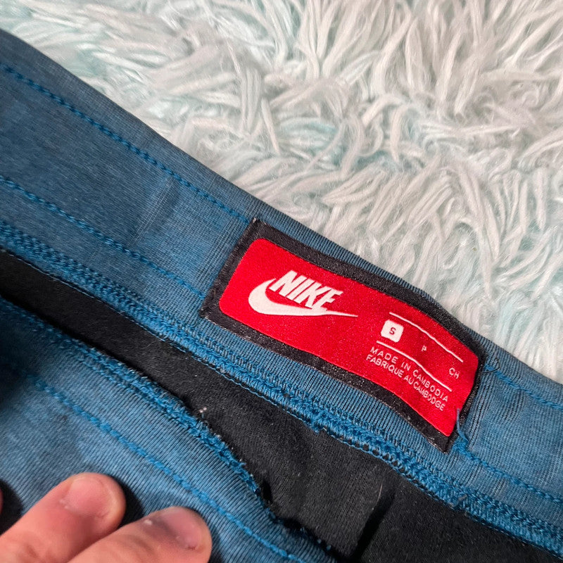 Blue Nike Tech Fleece Joggers - Small