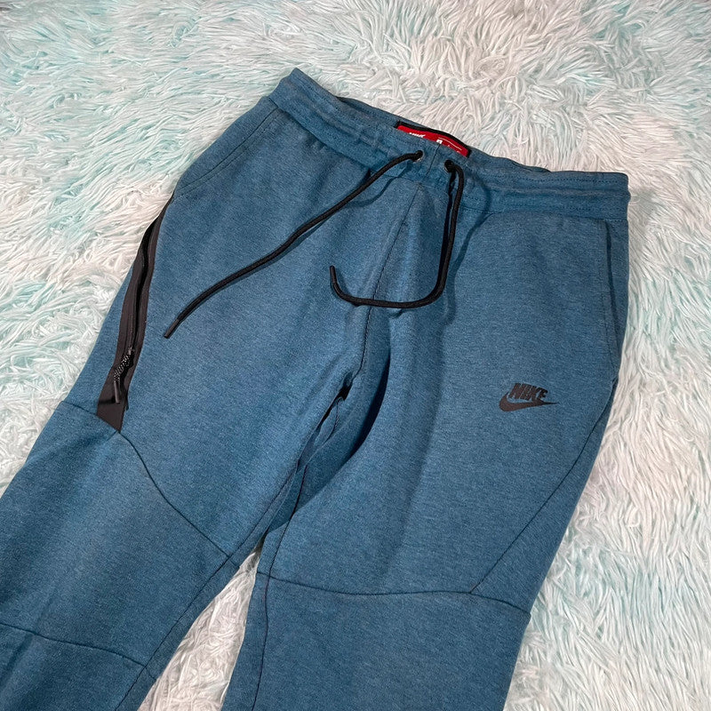 Blue Nike Tech Fleece Joggers - Small