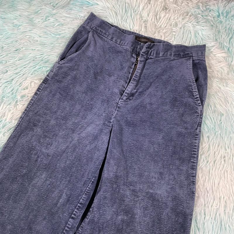 Navy Corduory Flared Trousers soft Rebels - Small