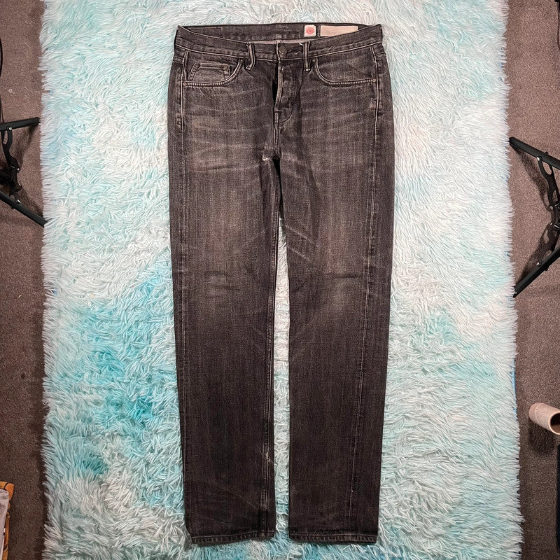Black AllSaints Jeans Straight Leg - W36 L34