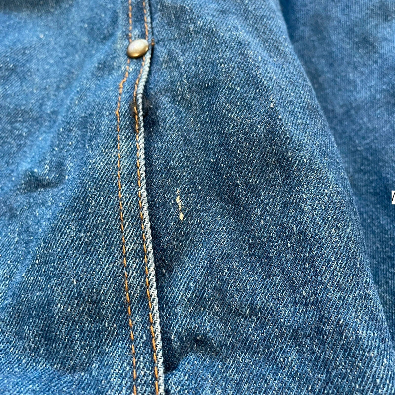 Vintage 90s Denim Bomber Jacket - Medium