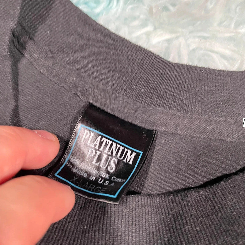 Vintage 90s Black Florida Eagle T Shirt - XL