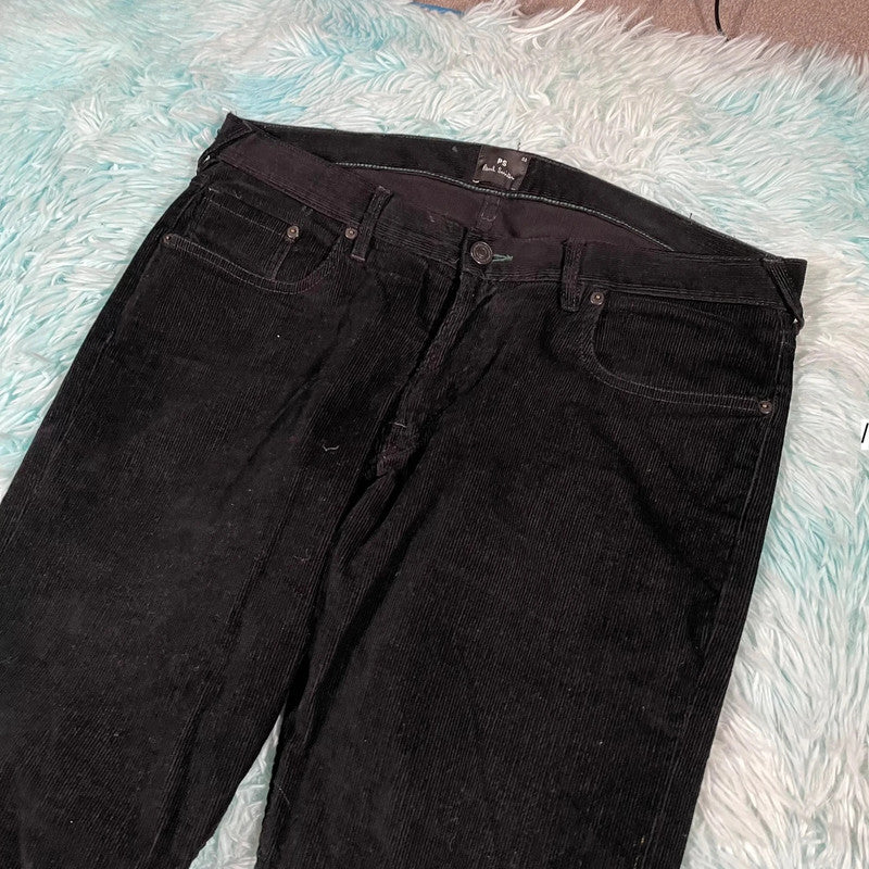 Black Paul Smith Corduroy Trousers - 33W