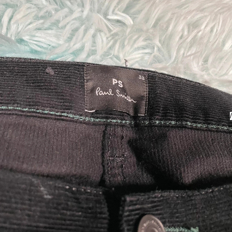 Black Paul Smith Corduroy Trousers - 33W
