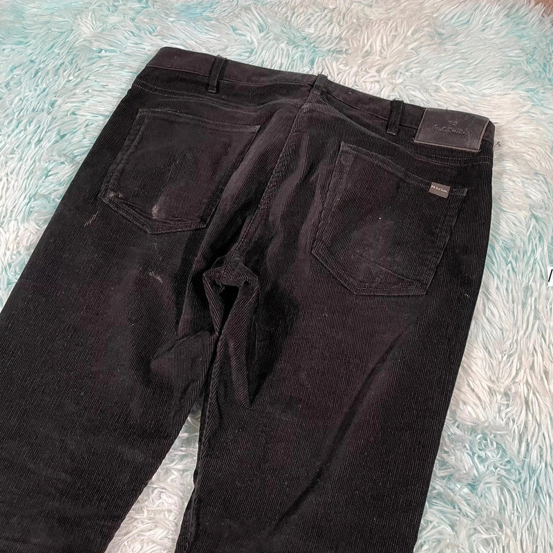 Black Paul Smith Corduroy Trousers - 33W