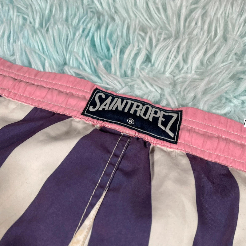 Blue & White Saint Tropez Swim Shorts - XL