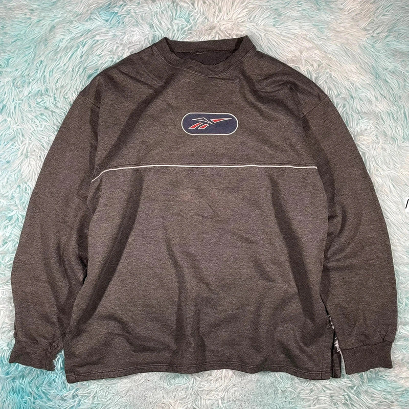 Vintage 90s Grey Reebok Sweatshirt - XL