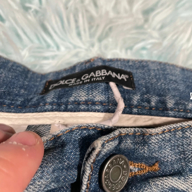 Vintage 00s Blue Dolce & Gabbana Denim Jean Shorts Jorts - W36