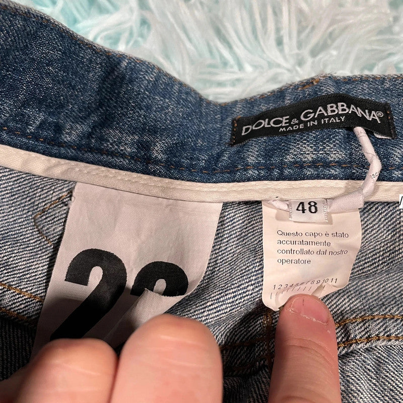 Vintage 00s Blue Dolce & Gabbana Denim Jean Shorts Jorts - W36