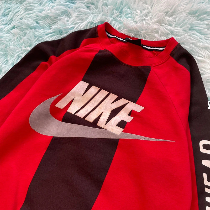 Red & Black Nike Sweatshirt - Medium