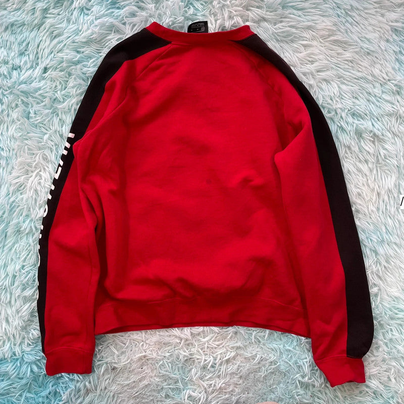 Red & Black Nike Sweatshirt - Medium