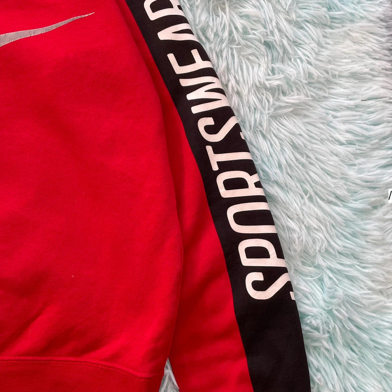 Red & Black Nike Sweatshirt - Medium