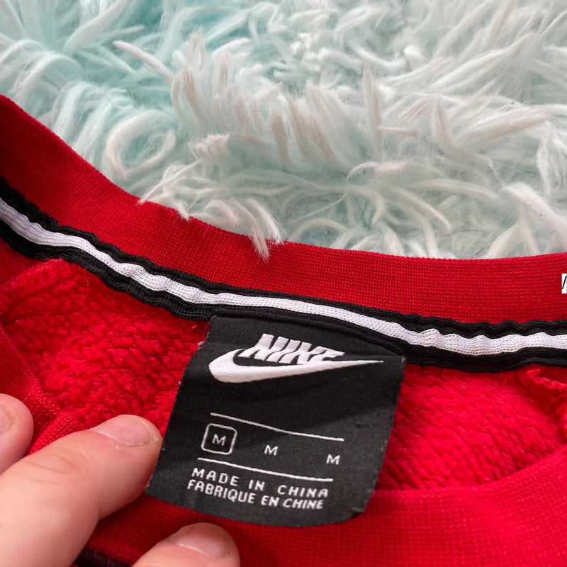 Red & Black Nike Sweatshirt - Medium