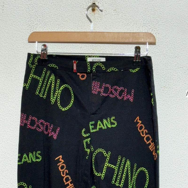 Vintage 00s Black Moschino Trousers - Size 8