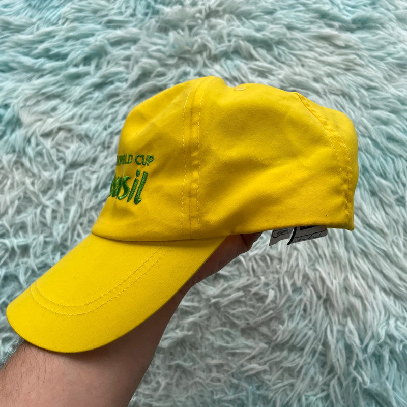 Yellow Brazil Football World Cup Cap