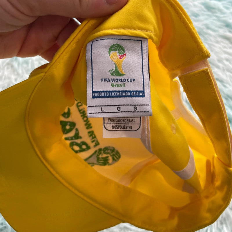 Yellow Brazil Football World Cup Cap