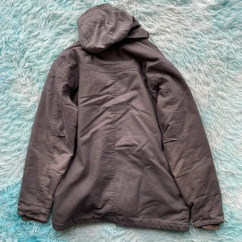 Grey Dickies Workwear Jacket Hooded - Small