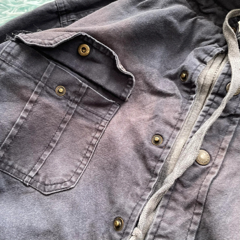 Navy Dickies Workwear Jacket Hooded - Large