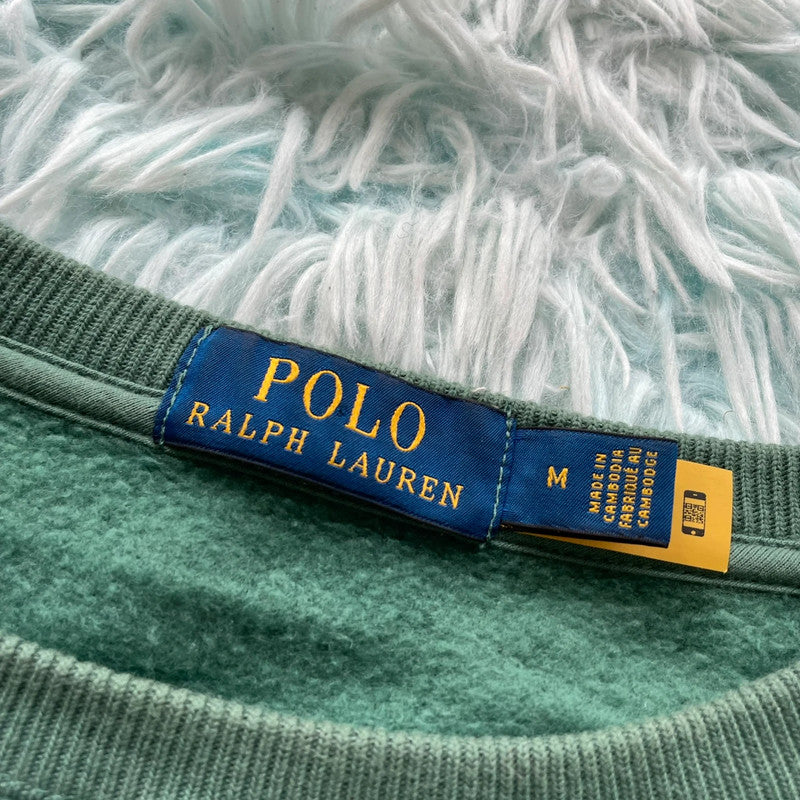 Green Polo Ralph Lauren Polo Bear Sweatshirt - Medium