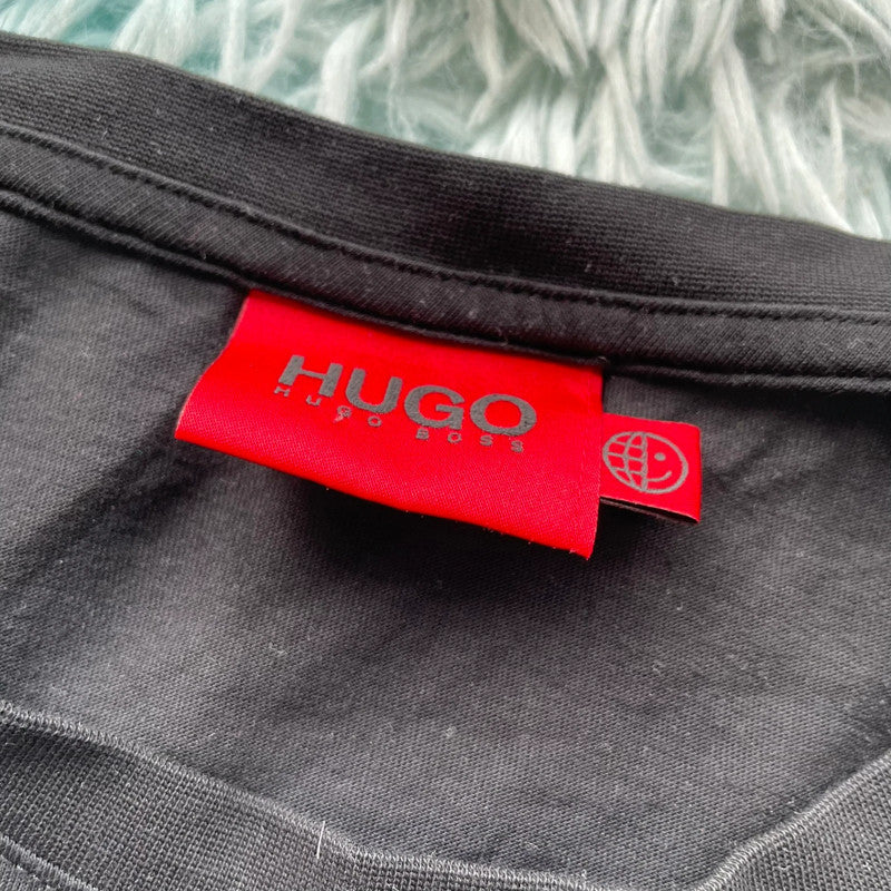 Black Hugo Boss Graphic T Shirt - Medium